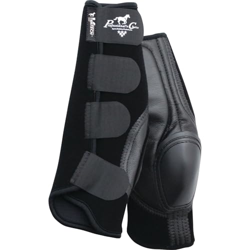 Image of Professional's Choice Equine Ventech SlideTec Skid Rear Leg Boot | Prevents Burns During Sliding Stops | Pair | Short or Standard Size