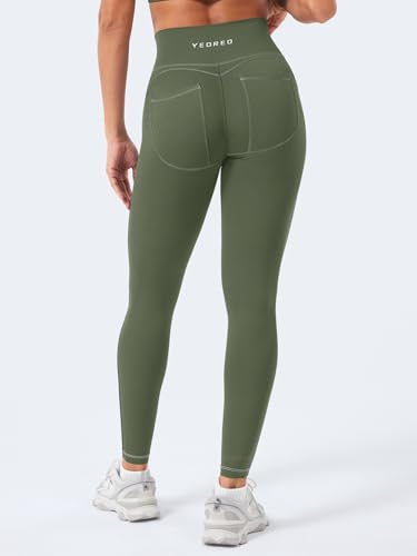 YEOREO CoreFlex Women Workout Scrunch Leggings Denim Look Gym Booty Lifting High Waist Leggings Yoga Pants2