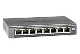 LAN SWITCH MIT VIELSEITIGEN MONTAGEMÖGLICHKEITEN: 8 Port Gigabit Switch Managed für Desktop oder Wandmontage geeignet