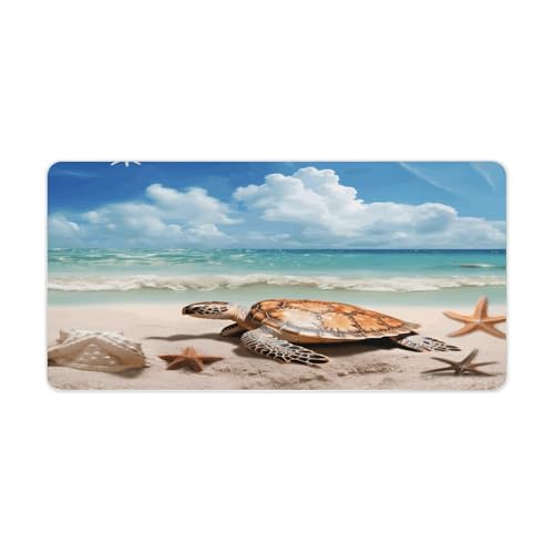 Sea Turtle Starfish Desk Pad goma antideslizante grande 30x60 cm miniatura 1