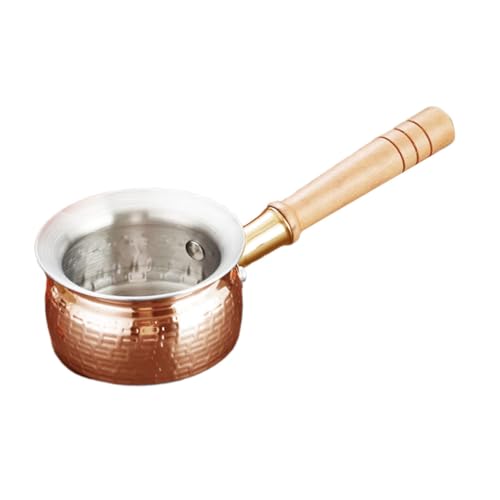 Cabilock Stainless Steel with Handle Sauce Pot for Warming Milk Heating Oil and Melting Butter Easy to Use for Daily Cooking Needs
