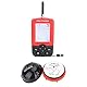 Fischfinder Drahtloser Fischfinder,Wireless 100 M Kabelloser Fischfinder Sonarsensor Sonar Fischfinder LCD Display Für Genaue Echolot-Messwerte,AAA-Batterietypen (Nicht im Lieferumfang enthalten)