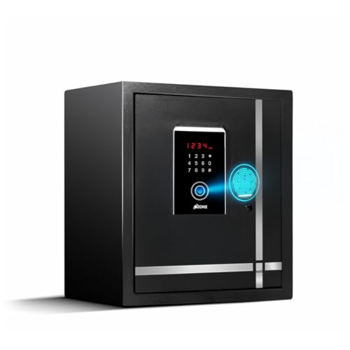 Ozone 40 Litres Fingerprint Safe Locker for Home and Office – Fingerprint Lock 2-in-1 Unlocking Fingerprint and Password | Size 420H x 350W x 360D mm 