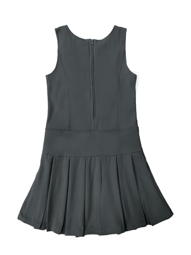 Bienzoe Girls Pleated Stretch School Uniform Jumper4