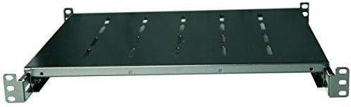 RAISING ELECTRONICS Fixed Rack Server Shelf 1U 19inch 4 Post Rack Mount Adjustable 14inch-20.5inch
