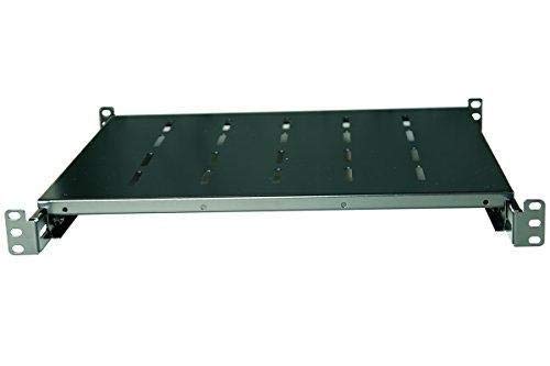Raising Electronics Fixed Rack Server Shelf 1U 19Inch 4 Post Rack Mount Adjustable 14Inch-20.5Inch #TOP2