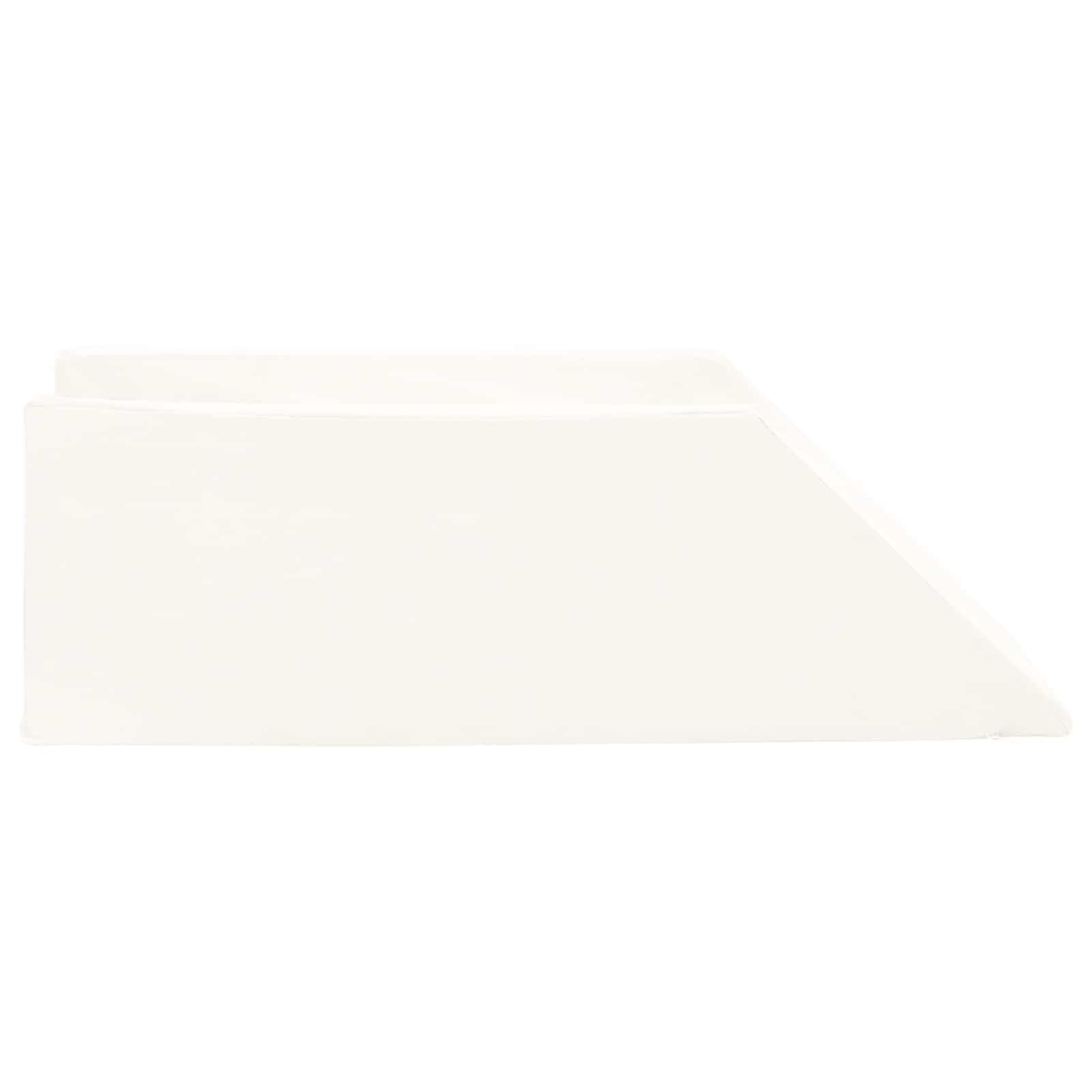 Almohada para piernas de espuma de poliuretano, color blanco, ergonómica, 68 x 25 x 21,5 cm, cojín para dormir de espalda y de lado, espuma viscoelástica alternativa con superficie de