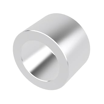 Aluminum Spacer 3/4" OD x 1/2" ID x 1/2" Long-Round Spacer Unthreaded Standoff Bushing Plain Finish, Fits Screws Bolts M12 and 1/2" by Metal Spacers Online 10 Pack