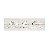 Simply Said, INC Vintage Pallet Boards 7' x 24' Wood Sign VPB1012- Bless This Home with Love and Laughter