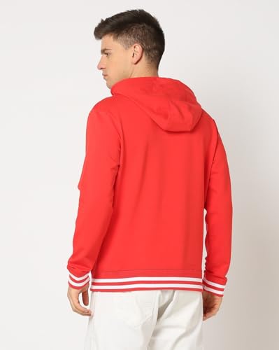 Image of Gap Men Regular Fit Logo Print Full Sleevesd Cotton Hoodie
