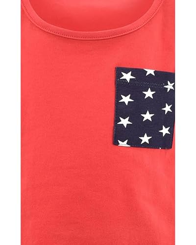 Image of Unique Baby Boys American Boy 4th of July 2pc Tank Shorts Set