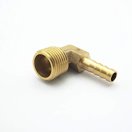 6mm 8mm 10mm 12mm 14mm de 14mm de 19mm Barb x 1/2" BSP Adaptateur de connecteur de raccord de tuyau de canalisation barbelé coude(10mm OD)