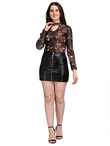 Image of PURVAJA Women's Solid Slim Fit T-Shirt