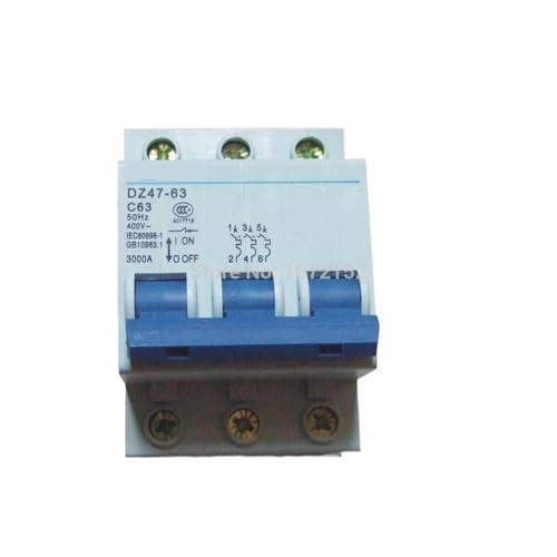 Disjoncteur MCB type C 3P 63A 400V pour stopper les risques de courts-circuits