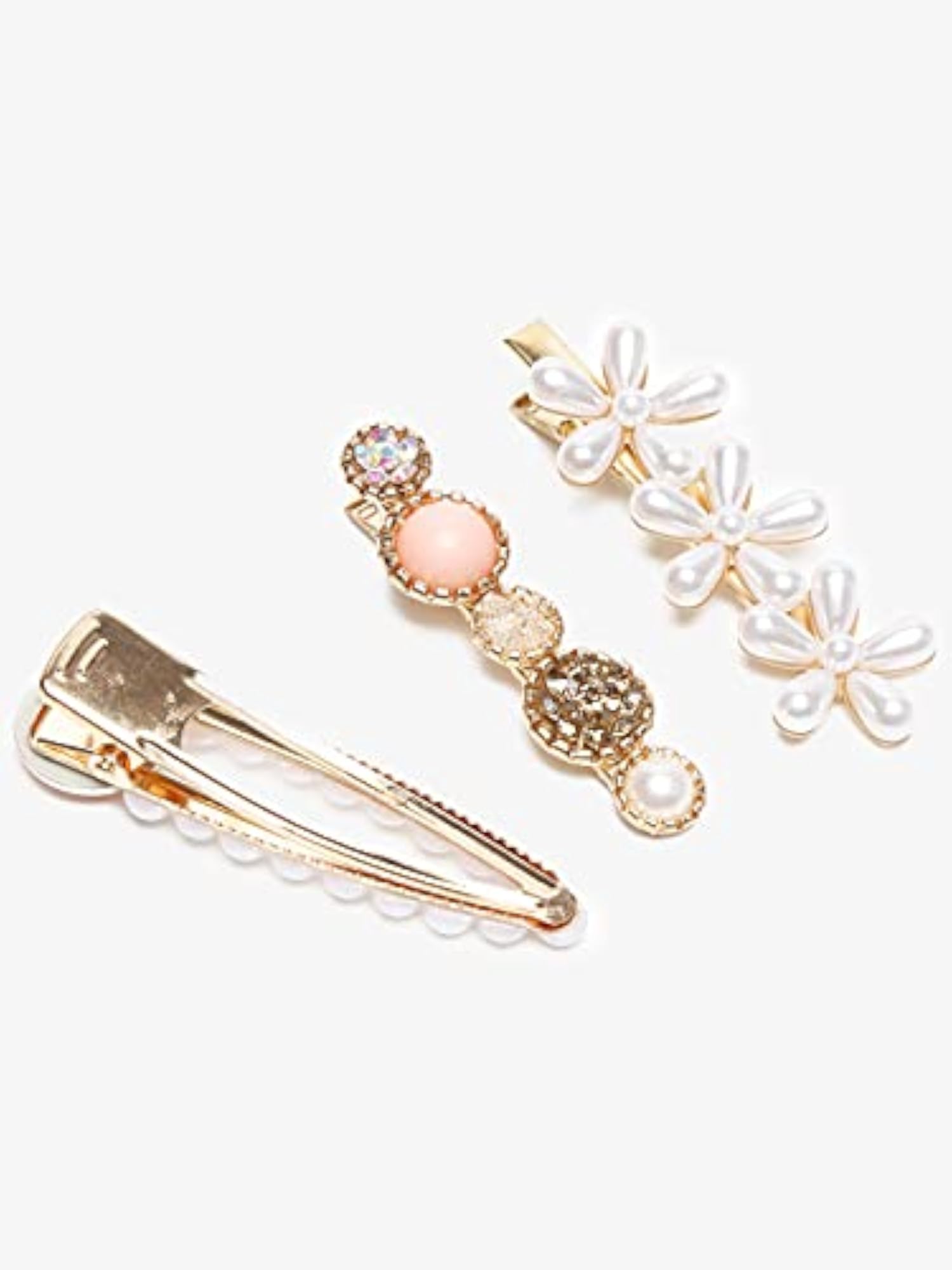 5pc Hair Pins & Clips Combo Set, Colourful Accessories