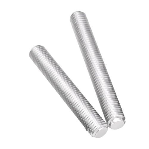 Aluminium-Gewindestange, M8 M10 M12 Vollgewindestange, Länge 40 90 200 mm Vollgewindestangen Stangenbolzen 2 Stück(M8x200)