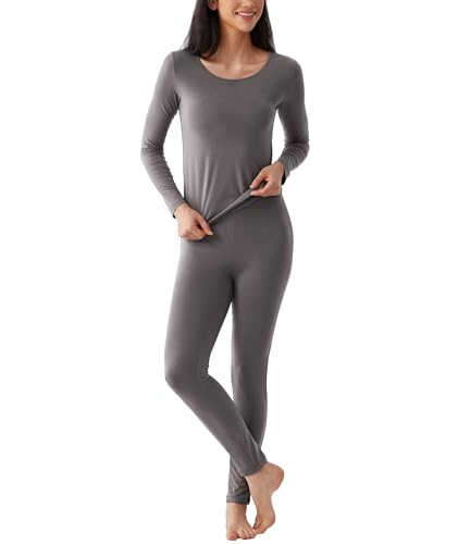 GYS Bamboo Viscose Long Johns Sets Thermal Underwear for Women