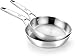 Price comparison product image Bra Signature Stainless Steel Frying Pan Set of 2 Pans 24-28cm. Suitable for All Hobs and as Induction Hob Frying Pan. Fully Stainless Steel with Satin Interior. Non Toxic Cookware