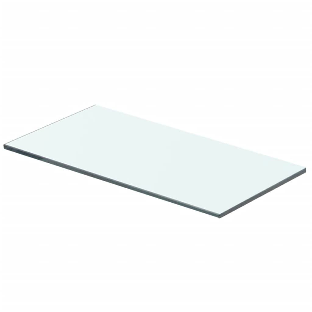 Placa de vidrio templado de 40x15 cm con cantos redondeados para vitrinas y expositores