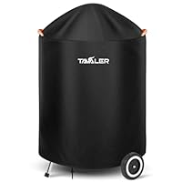 Tavaler Kugelgrill Abdeckung Wetterfest, 420D Oxford Gewebe Grillabdeckung für Weber Kugelgrill 57 cm, Holzkohlegrill Abdeckhaube Grill Wasserdicht, Reißfest, UV Grill Abdeckung (77 x 90 cm)