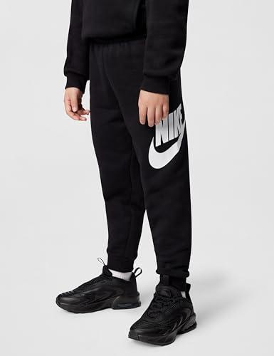 Image of Nike Kids' Sportswear Club Fleece Pullover Hoodie and Joggers 2-Piece Outfit Set (Large Swoosh Logo)