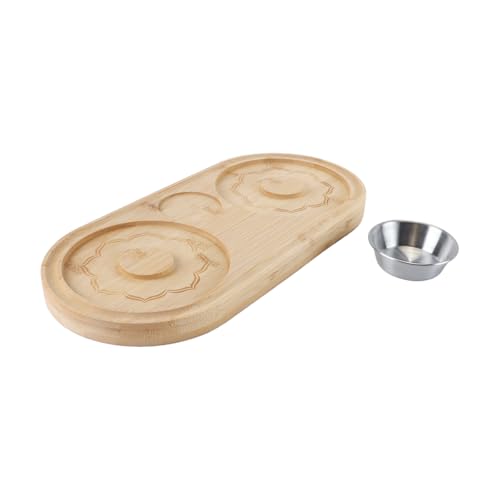 Ensemble de bar à sel et à margarita, en verre de bambou, pour cocktails, boîte à sucre et sel avec plateau à condiments, bol, accessoires de fête