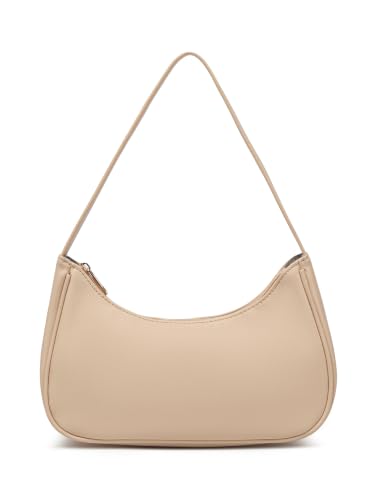 Image of Afashor Shoulder Bags for Women Vegan Leather Hobo Sling Tote Handbag Retro Clutch Purse with Zipper Closure