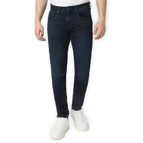 Image of Spykar Men's Slim Fit Low Rise Casual Jeans