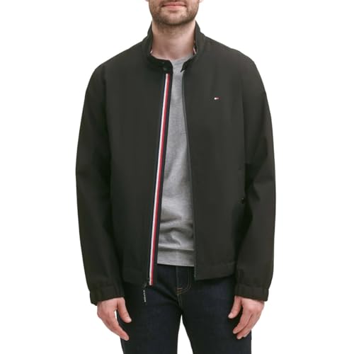 Tommy Hilfiger Men’s Water and Wind Resistant Stand Collar Bomber Jacket2