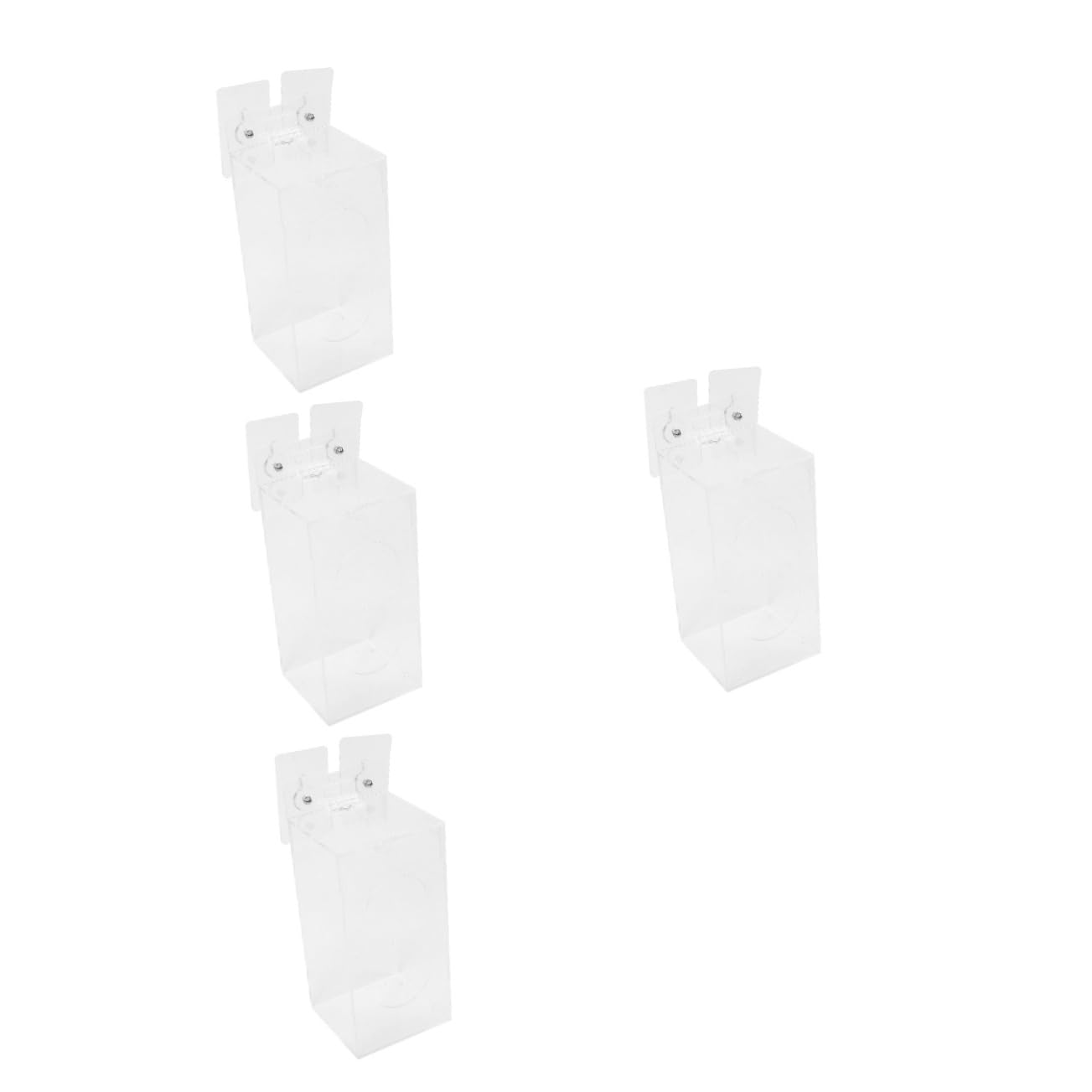 Uonlytech 4piezas Dispensador De Guantes y Organizador De De Pared Soporte Multifuncional Para Almacenamiento De Accesorios Baños y Cocinas