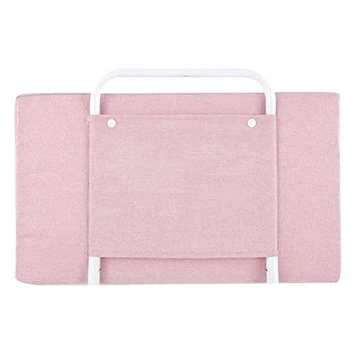 Riel de cama de seguridad infantil con barandilla ajustable de protección rosa 2