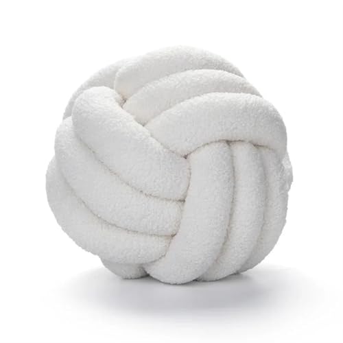 QWWQYDY Cojin Nudos Almohada de Felpa con Nudo, cojín Suave Hecho a Mano for Silla, decoración Coche for Sala Estar (Beige), Almohada Decorativa for sofá y Dormitorio