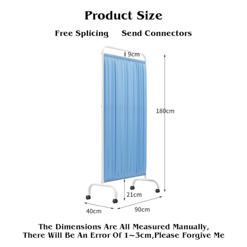 Clinic Privacy Partition,Standing Door Partition,Room Divider Screen with Casters,Create Privacy Space for Beauty Salon Hall Office(Color 4,1-Panel)