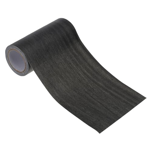 PATIKIL Wood Grain Repair Tape 4" x15ft, Self Adhesive Realistic Textured Repair Tape Patch for Floor Door Table Cabinets Desk,Ebony