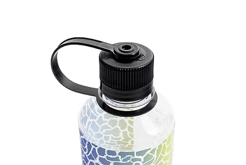 Image of Nalgene 16 oz Narrow Mouth Water Bottle, Rainbow Giraffe