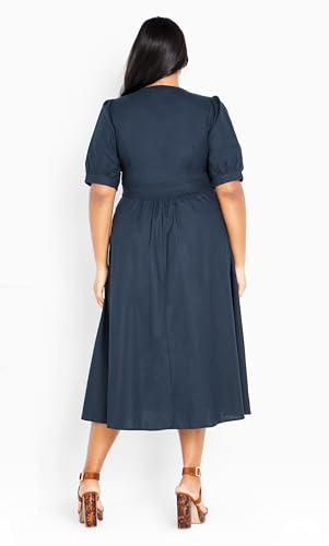 Image of City Chic Women's Plus Size Sunset Stroll Dress