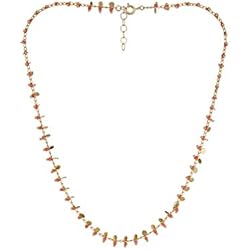 Gargantillas De Oro Laminado Córdoba Jewels | Gargantilla en Laminado de Oro con Cristal con diseño Circles Coral Gold