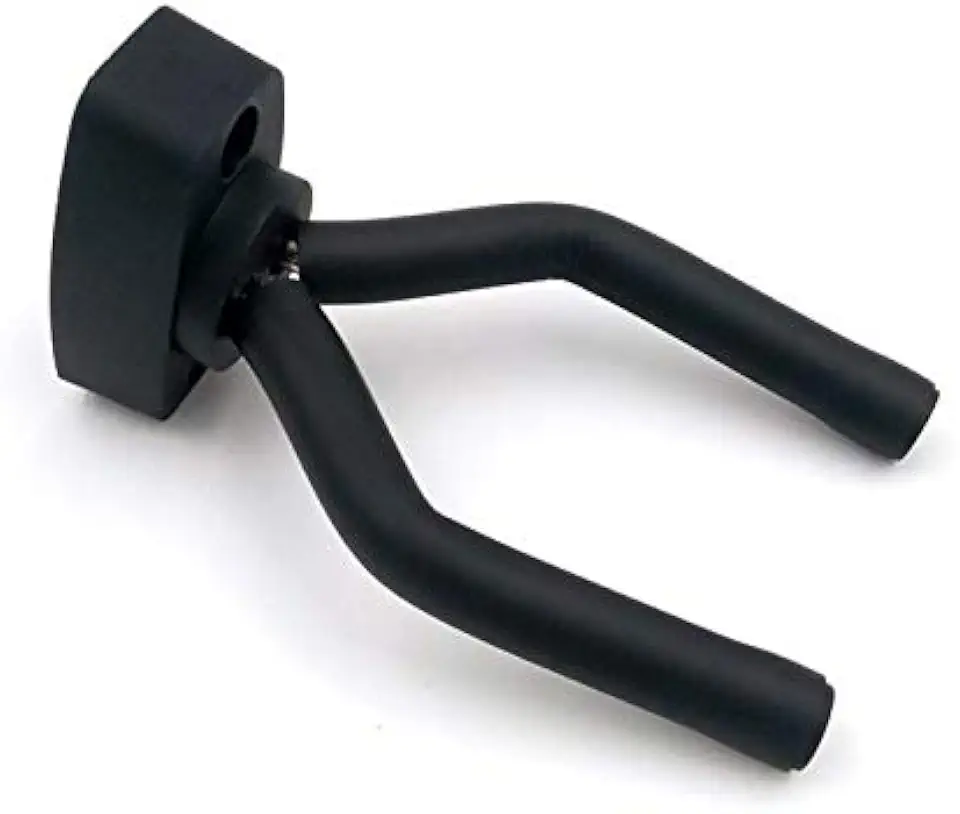 Suporte de Parede para Instrumentos Musicais, Preto, com Braços Ajustáveis e Almofadas Protetoras