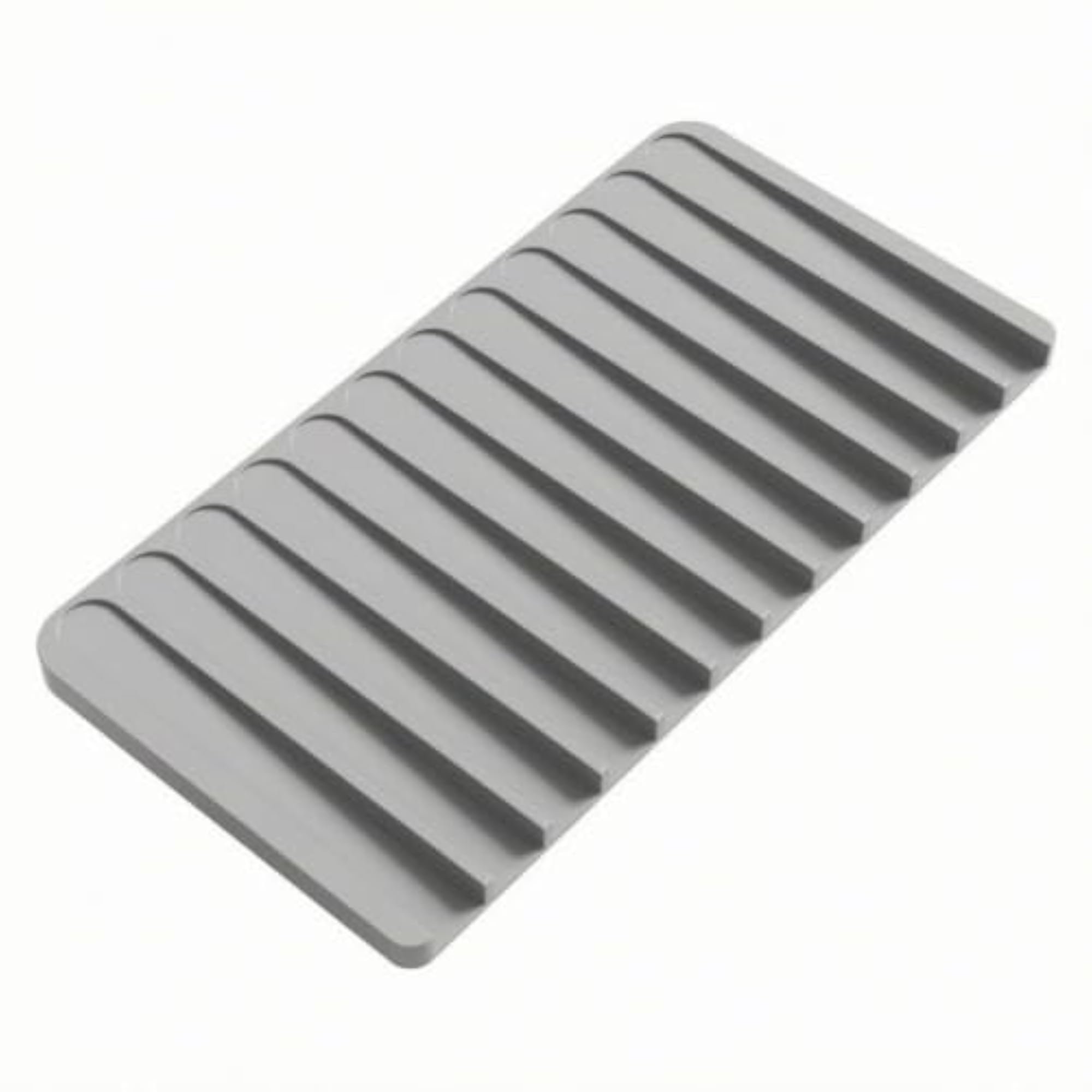 Self-Draining Dish Drying Mat, Sloped Silicone Design, Easy Clean