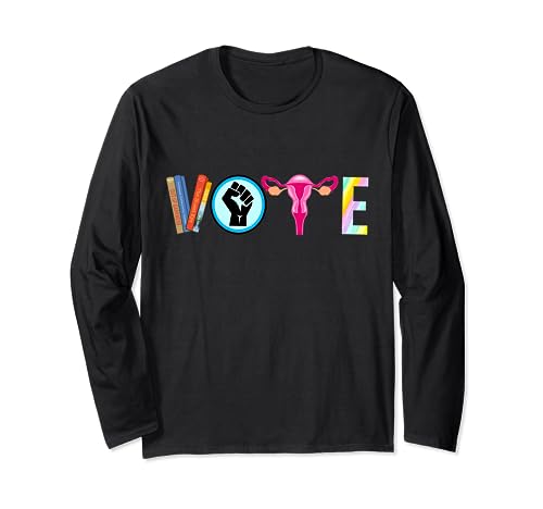 Vota Libri vietati Diritti riproduttivi BLM Attivismo politico Maglia a Manica