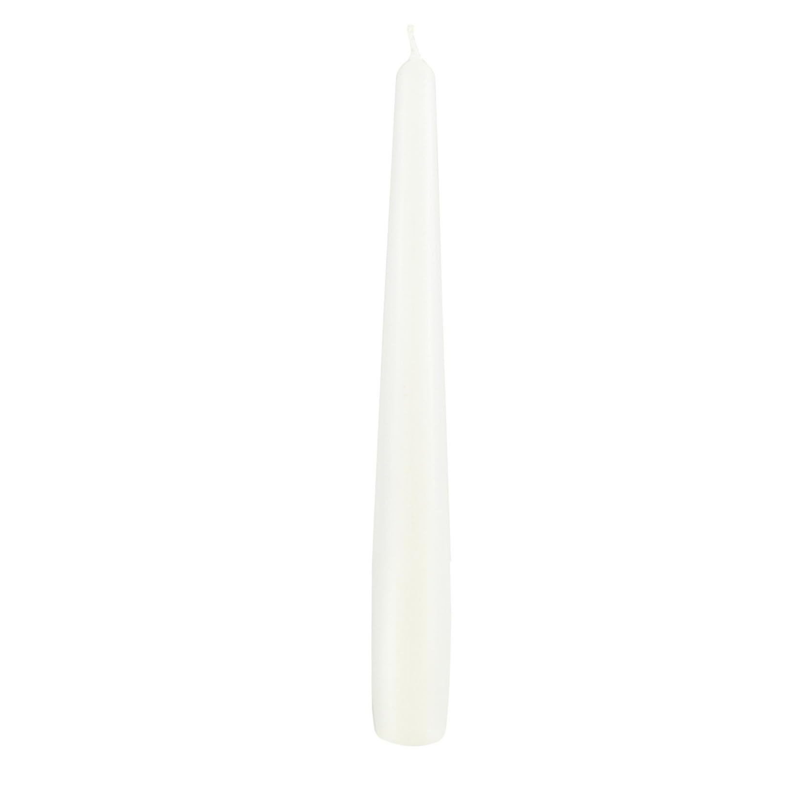 Cereria di Giorgio risthò Lacquer Cone, Wax Candles, White, 2.2 X 2.2 X 21 cm