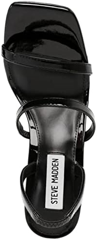 Steve Madden Women's Gracey Heeled Sandal, Black Patent, 9.5 | Image 4