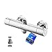 GRIFEMA G17005 Berlin-Rubinetto Miscelatore Termostatico per Sistema-Colonna Doccia, Cromo, Argento [Exclusiva Amazon] 31 x 12 x 7 cm