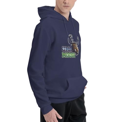 University Of Maine At Augusta Winter Casual Hooded Sweatshirt Long Drawstring Pullover Adult Sweatshirts2
