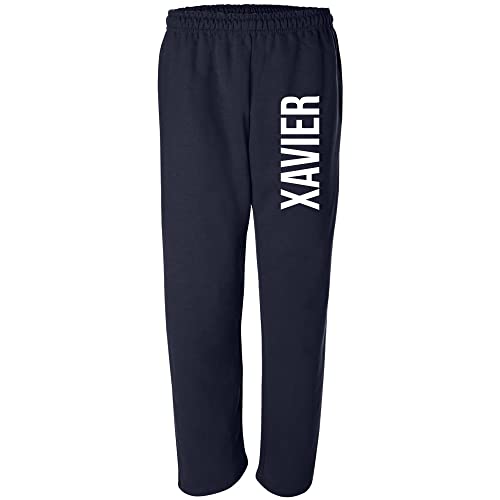 UGP Campus Apparel AB1352 - Xavier Musketeers Super Block Sweatpants - Large - Navy