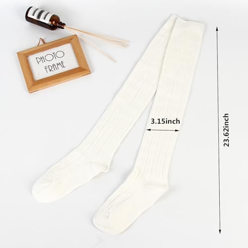Image of Women's Thigh High Lace Boot Socks - Knee High Warmer With Lace Trim Long Stocking for Cosplay