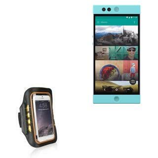 BoxWave Case for Nextbit Robin (Case JogBrite Sports Armband, High Visibility Safety Light LED Runners Armband for Nextbit Robin - Bold Orange