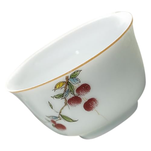 SUPVOX Taza de Té de Cerámica Japonesa Azul Celadón, Capacidad Media, Diseño Antideslizante Fondo Plano, Adecuado para Ceremonia del Té, Hogar y Oficina, Taza Reutilizable para Café