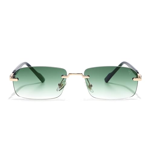 Image of Voyage UV Protected Rimless Sunglasses for Men & Women