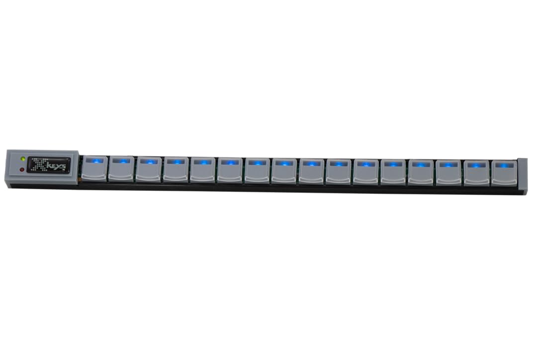 P.I. Engineering USB Keyboard, XK-0981-UCK16-R